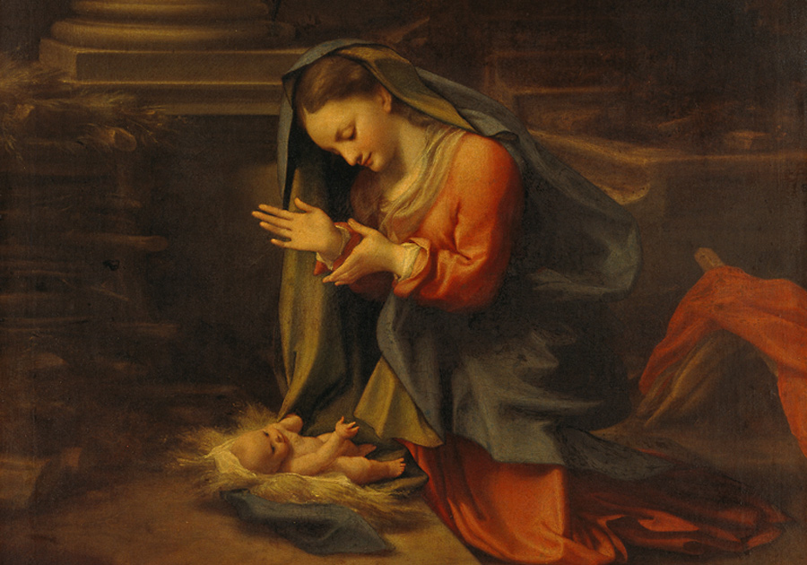 Motiv: Die Madonna betet das Christkind an von Correggio (1489-1534), Foto: ARTOTHEK, Paolo Tosi Motiv: Die Madonna betet das Christkind an von Correggio (1489-1534), Foto: ARTOTHEK, Paolo Tosi