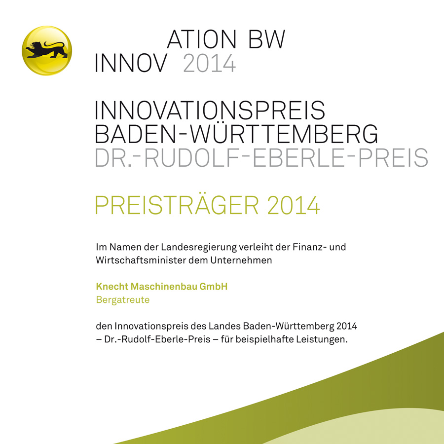 Dr. Rudolf Eberle Innovation prize Dr. Rudolf Eberle Innovation prize