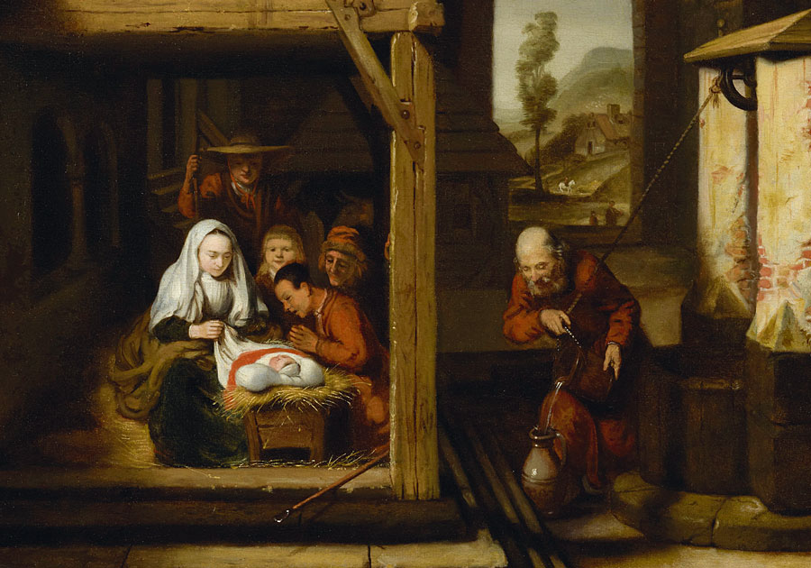 Adoration of the Shepherds by Nicolaes Maes (1634-1693), Picture: ARTOTHEK